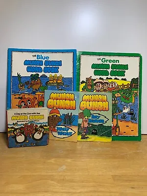 The Munch Bunch 80s Retro Vintage Books - Lot Of 5 - Blue Green Rhubarb Walnut • $32.15