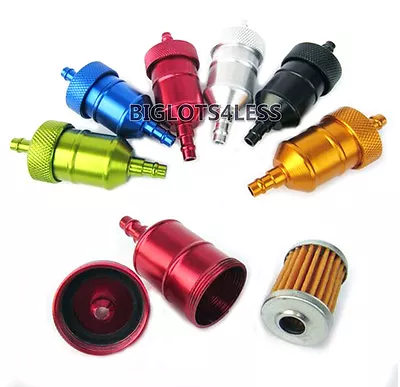 New 49cc 60cc 80cc Motorized Bicycle Scooter Inline Cnc Anodized Fuel Filter • $9.95