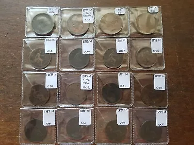 1806 - 1901 Copper/Bronze Penny Readable-UNC Discounts To 30% 4+ RETIREMENT SALE • £1.95