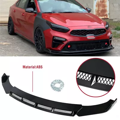 $49.95 • Buy For Kia Forte Optima Front Bumper Lip Spoiler Chin Splitter Body Kit Gloss Black
