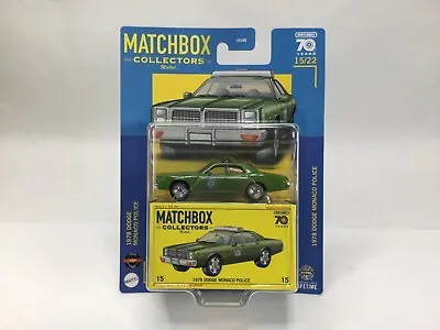 2023 Matchbox Collectors 1978 Dodge Monaco Police • $17.95