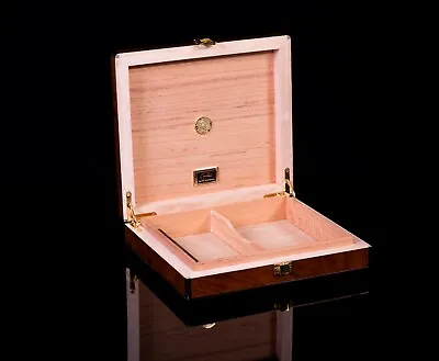 Daniel Marshall Desk-Travel Humidor For 20 Cigars In Precious Burl 60010.3 • $275