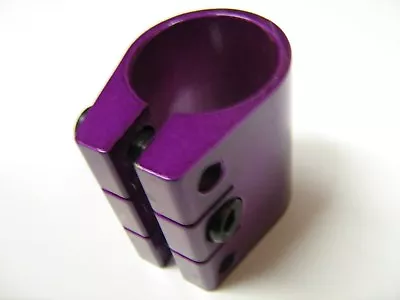 £3 • Buy Alloy Triple HIC Clamp PURPLE For 31.8mm Dia. (standard Size) Stunt Scooter Bar