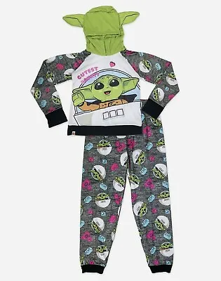 £20.20 • Buy Baby Yoda LEGO Pajamas Star Wars Mandalorian Girl Boy 4 5 6 6X Costume Hoodie