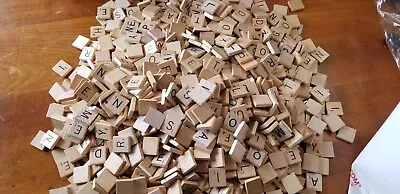 Scrabble Tiles Lot Of 1000 ONE BAG Of Wood Alphabet Christmas Ornament • $19.99