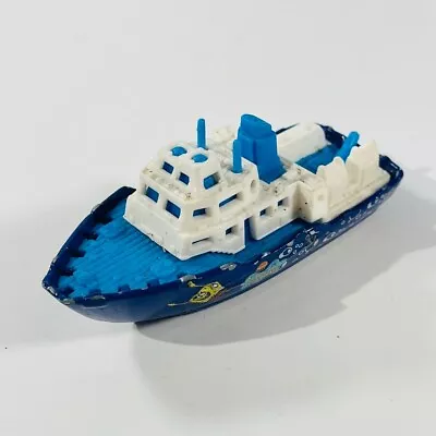 MATCHBOX 2001 Ice Breaker SpongeBob SquarePants Blue Boat Ship Mattel Diecas • $6.99