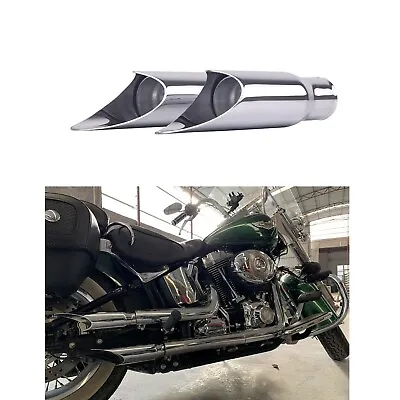 Chrome Shorty GP Slip On Exhaust 2004-2020 For Harley Sportster 883 1200 • $99.99