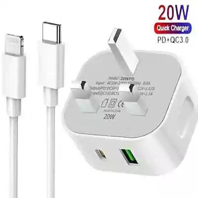 Super Fast Charger Adapter Plug & Cable For Samsung Galaxy Phone S20 S21 S22 S23 • £8.89