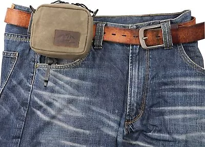 Belt Pouch For Men Women YKK Zippers EDC Pouch Belt Bag Waist Olive Small • $15.10
