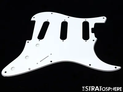 * NEW Stratocaster PICKGUARD For Fender AMERICAN ELITE Strat 3 Ply 11 Hole White • $16.97