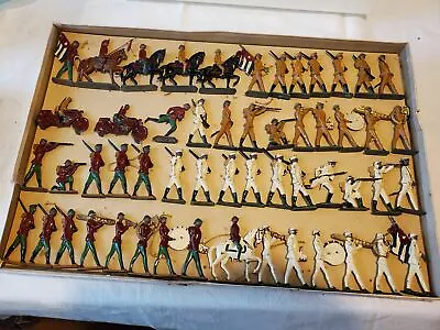 Set Of 54 Zinnfiguren Tin Flat Cuban 60mm Soldiers • $189.95