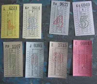 Vintage Bus Tickets X 8 - 1970's London Transport - Crafting JJ's Mixed Media • £2.50