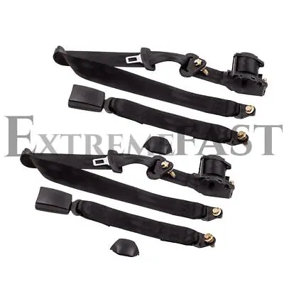 2X 3 Point Retractable Seat Belts For Jeep CJ YJ Wrangler 1982 1983 1984-1995 • $32.99