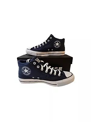 Converse Chuck Taylor Malden Street Mid Canvas Navy Casual Shoes Size 11.5 • $59.99