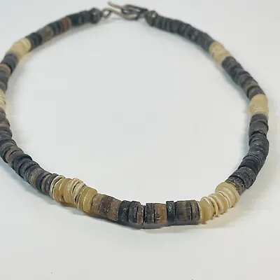 Vintage Native American Shell And Natural Stone Necklace • $39.95