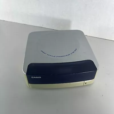 Casio CW-50 Disc Title Printer CD/DVD-Print On Discs (Needs Power Cord) • $39.95