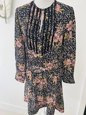 Zadig Voltaire Silk Floral Dress Size 8 New • £34.50