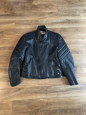 $375 • Buy Vintage Schott Perfecto Mens Cafe Racer Motorcycle Jacket James Dean Size 42 Rar