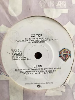 ZZ Top  Legs  1983 WARNER BROS Oz 7  45rpm • $8.95