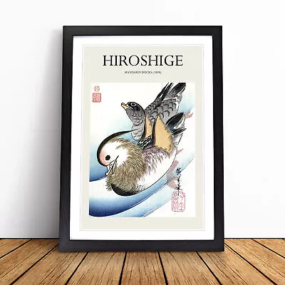 Mandarin Ducks By Utagawa Hiroshige Wall Art Print Framed Canvas Picture Poster • £24.95