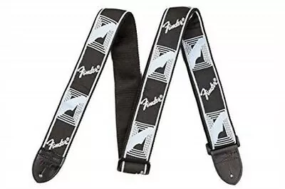 Fender 2  Monogrammed Guitar Strap Black/Light Grey/Blue • $14.99