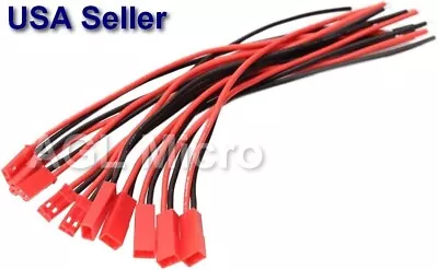 6pcs 3 Pairs JST 2Pin Connector Male/Female Plug Cable Lead RC Lipo Battery LED • $4.65