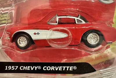 10 Vox 1957 Red Chevy Corvette Diecast Tracksters Online Racing Model Car 8+ • $12