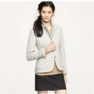 J Crew Collection Winterlude Gray Womens Wool Blend Blazer New 4 • $285.98