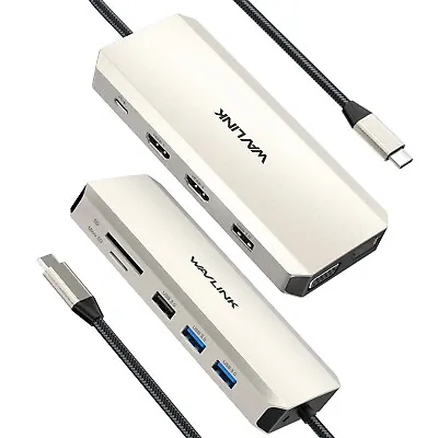 12in1 USB C Laptop Docking Station Triple Display Dual HDMI 1 VGA 100W PD USB3.0 • $39.99