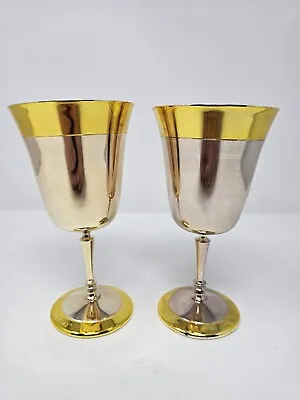 Mary Kay Vintage Promotional Gold & Silver Golden Goblet - Set Of 2 • $12.50