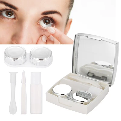 £1.38 • Buy Mini Contact Lens Holder Eye Care Lenses Container Case Portable Mirror Box BGS