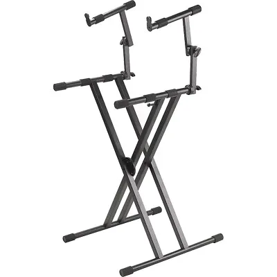 Proline PL402 2-Tier Double X-Braced Keyboard Stand • $129.99