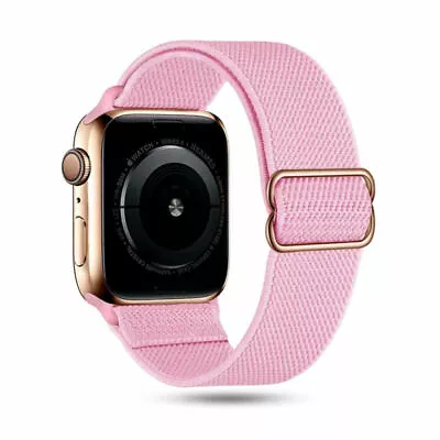 $10.99 • Buy Elastic Nylon Band Sport Strap For Apple Watch Series 7 6 5 4 IWatch SE 41 45mm