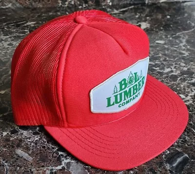 Vintage B&L Lumber Co. Patch Trucker Strapback Hat / Cap Adjustable • $10