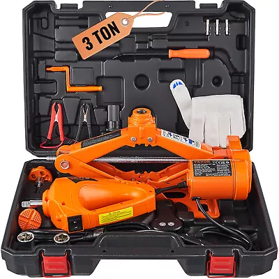 VEVOR Electric Car Jack Floor Jack 3 Ton Electric Scissor Jack Car Repair Tool • $67.99