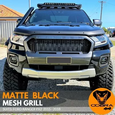 Mesh Grill Fits Ford Ranger PX2 2015 2016 2017 2018 FITS XL XLT XLS RAPTOR • $139