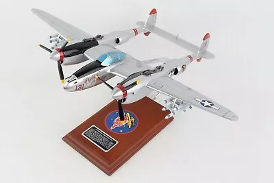 USAF Lockheed P-38J Lightning Pudgy Desk Top Display WWII Model 1/32 ES Airplane • $294