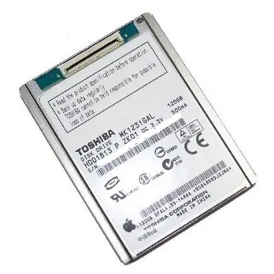 Bad MK1231GAL 120GB Toshiba Hard Drive HDD Replacement IPod Classic 5th 7th Gen  • $15