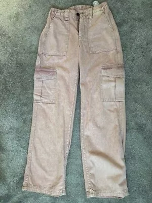 Urban Outfitters (Sample) Baby Pink Combat Jeans (One Size 8) Small Stain • £12