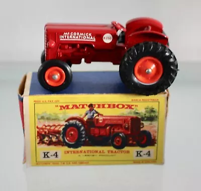 Matchbox King Size K-4 McCormick International Tractor. Mint & Boxed. • £100