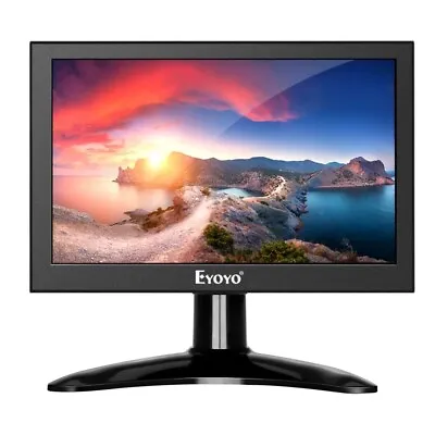 Eyoyo 7'' LCD Screen Small HDMI Monitor 160° Viewing Angle For Raspberry Pi &PC • £71.99