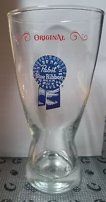 Vintage Pabst Blue Ribbon (PBR) Beer Glass 6 5/8  T  • $11.99