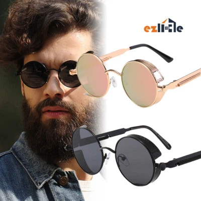 $10.85 • Buy Vintage Steampunk Sunglasses Retro Sun Glasses Polarized For Men Women Fashion