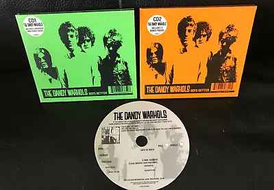 The DANDY WARHOLS Boys Better Uk Re-issue 1998 PART 1 & 2 NEW CD SET INSERTS OOP • £8.98