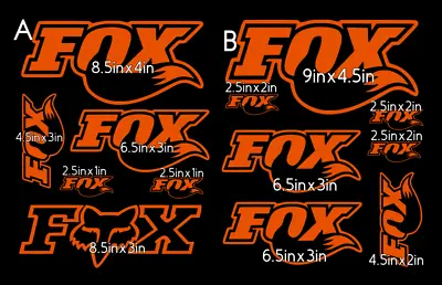 FOX RACING MX Vinyl Decal Sheet 9inX11.5in #66 • $9.99