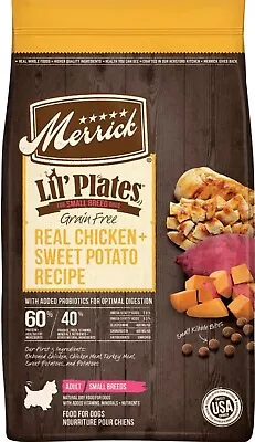 Merrick Lil Plates Grain Free Small Breed Recipe 12-Pound Chicken • $49.99