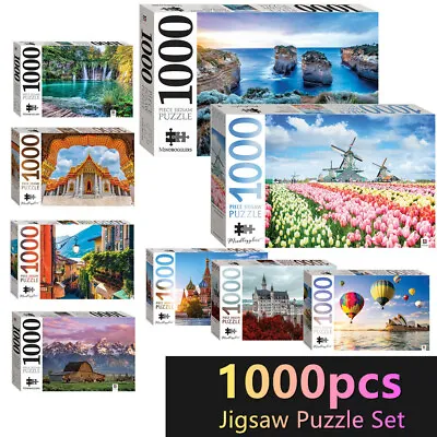 Hinkler Jigsaw Puzzles 1000 Pieces Set Adult Kids Toys Activity Games Home Decor • $24.95