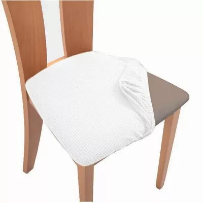 $75.95 • Buy 2-8PCS Dining Chair Covers Kitchen Home Seat Cover Stretch Removable Slipcover