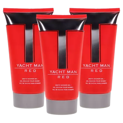 Yacht Man Red By For Men Combo Pack: Shower Gel 15.3oz (3x5.1oz) New • $26.99