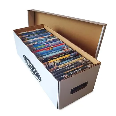BCW Media Storage Box For Holds DVD Video Games PS XBOX Manga Durable Cardboard • $24.90